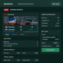 Kingmaker Casino - Winter Sports and Cross Country Skiing Betting